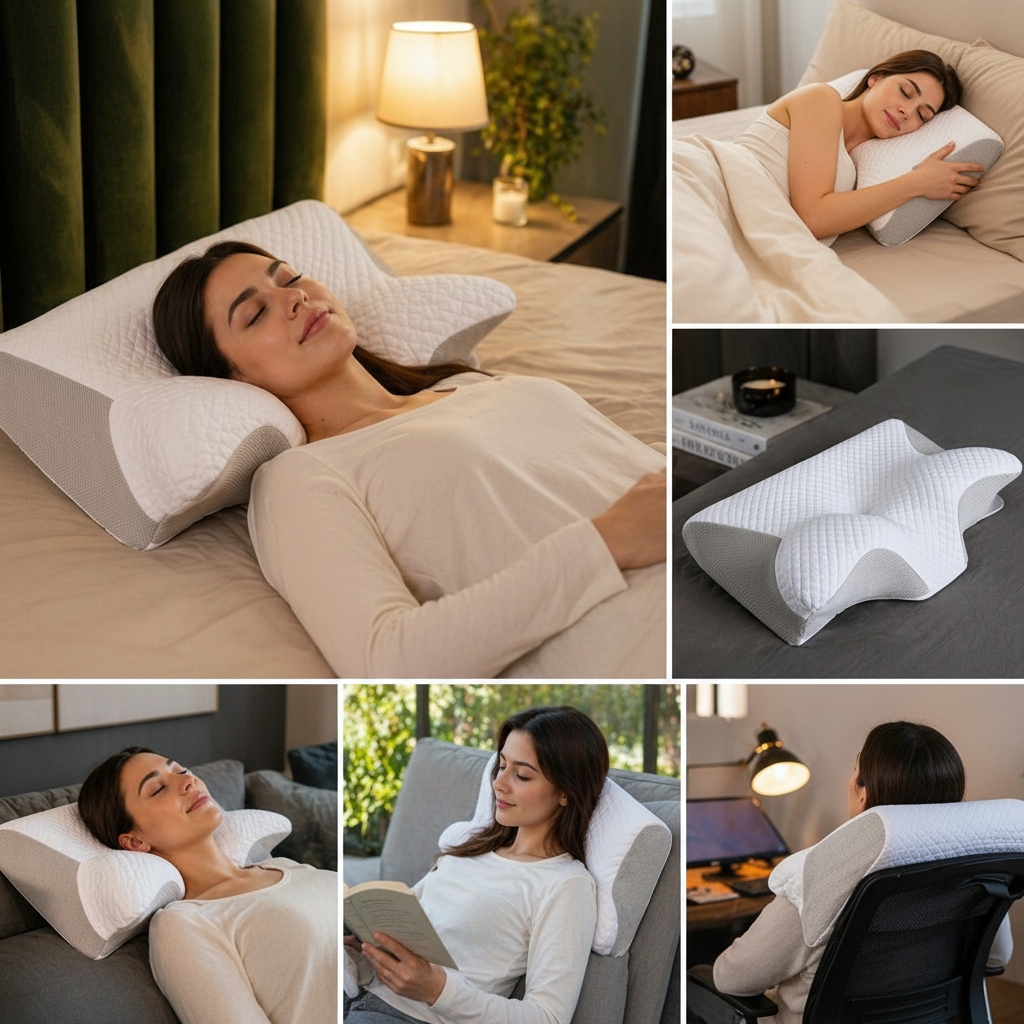 Almohada Cervical viscoelástica.