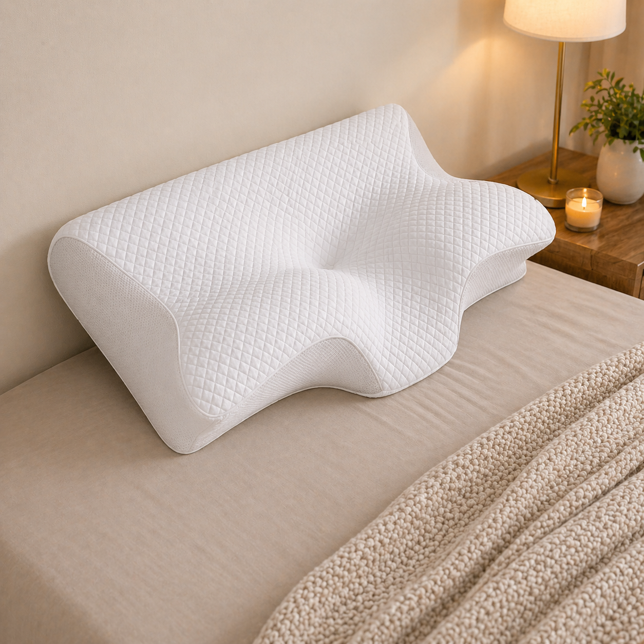 Almohada Cervical viscoelástica.